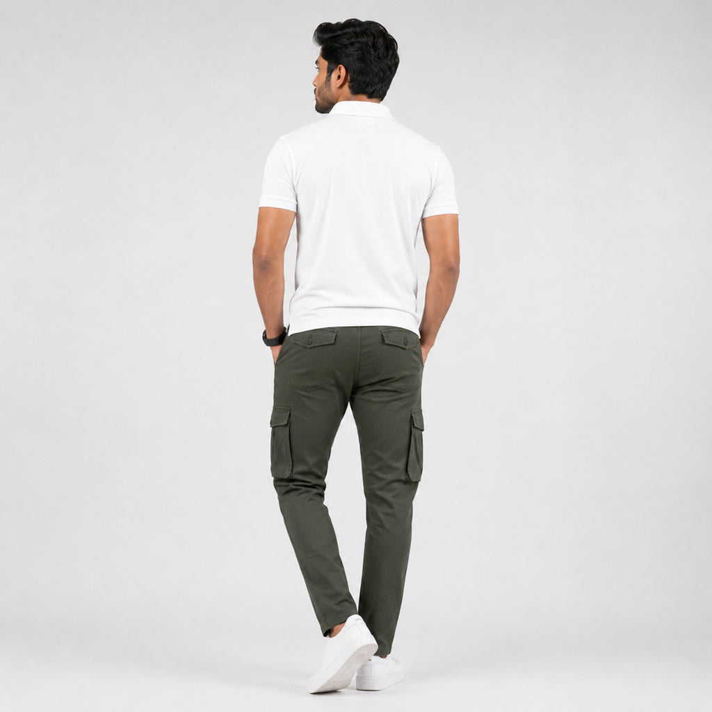 Winner's Men'S Olive Cargo Pant - 55850