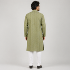 Winner Mens Olive Panjabi - 73921