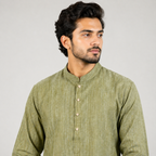 Winner Mens Olive Panjabi - 73921