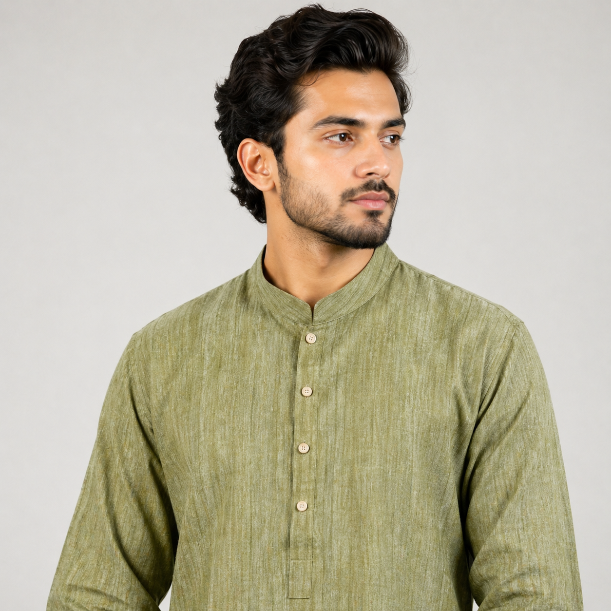Winner Mens Olive Panjabi - 73921