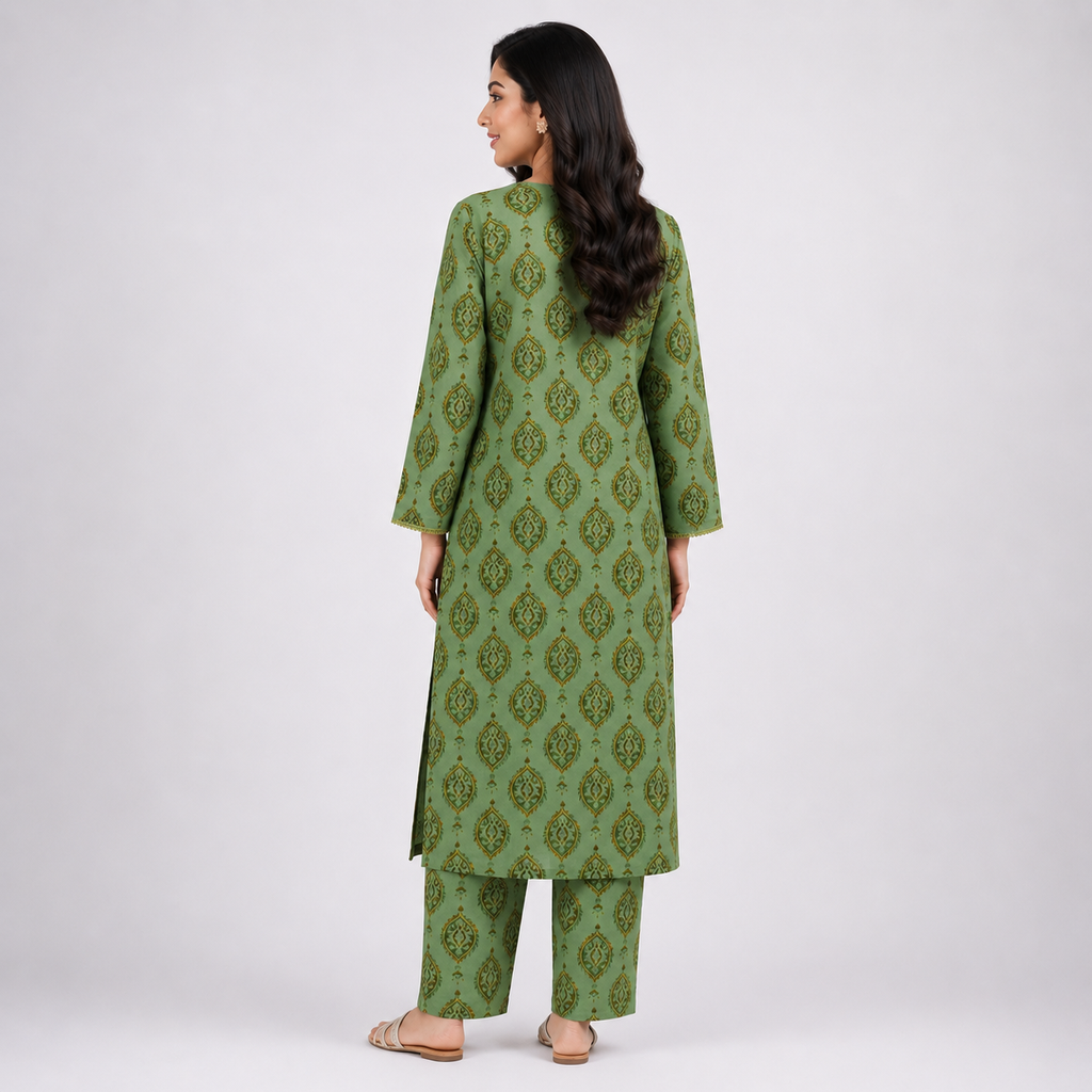 Olive Ladies Cord Set - 80003