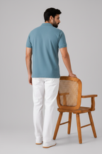 Winner Men's Opal Blue Polo Shirt - 73295