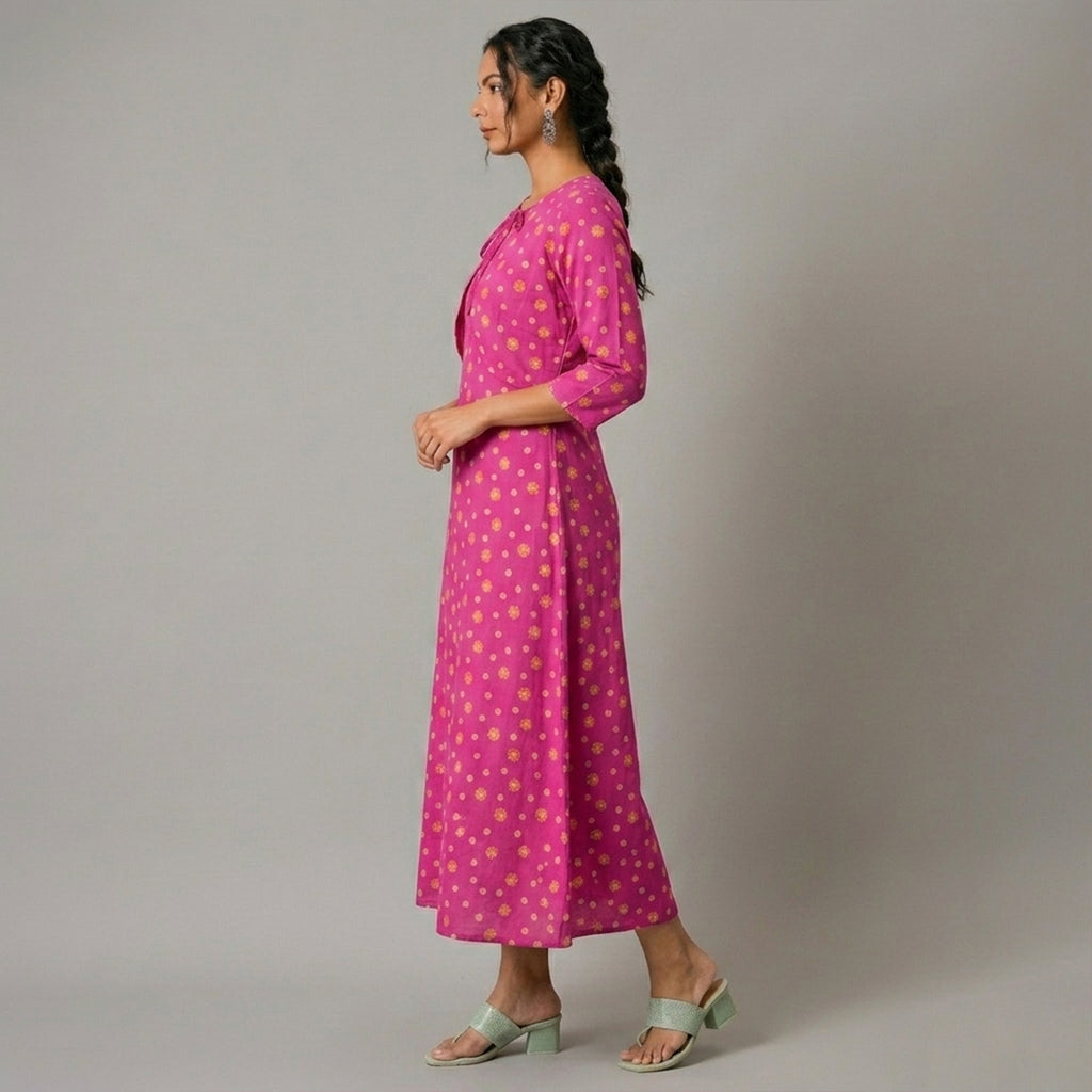 Winner' S  Pink Aop-1 Ladies Top-73152