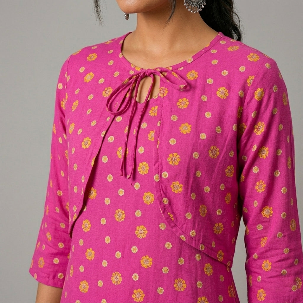 Winner' S  Pink Aop-1 Ladies Top-73152