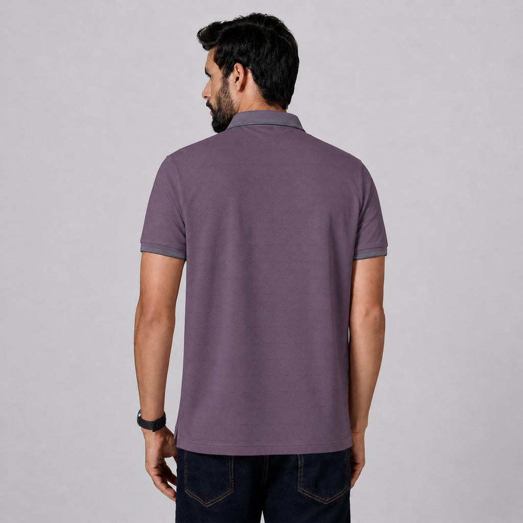 Winner Mens Purple Polo T Shirt - 73584