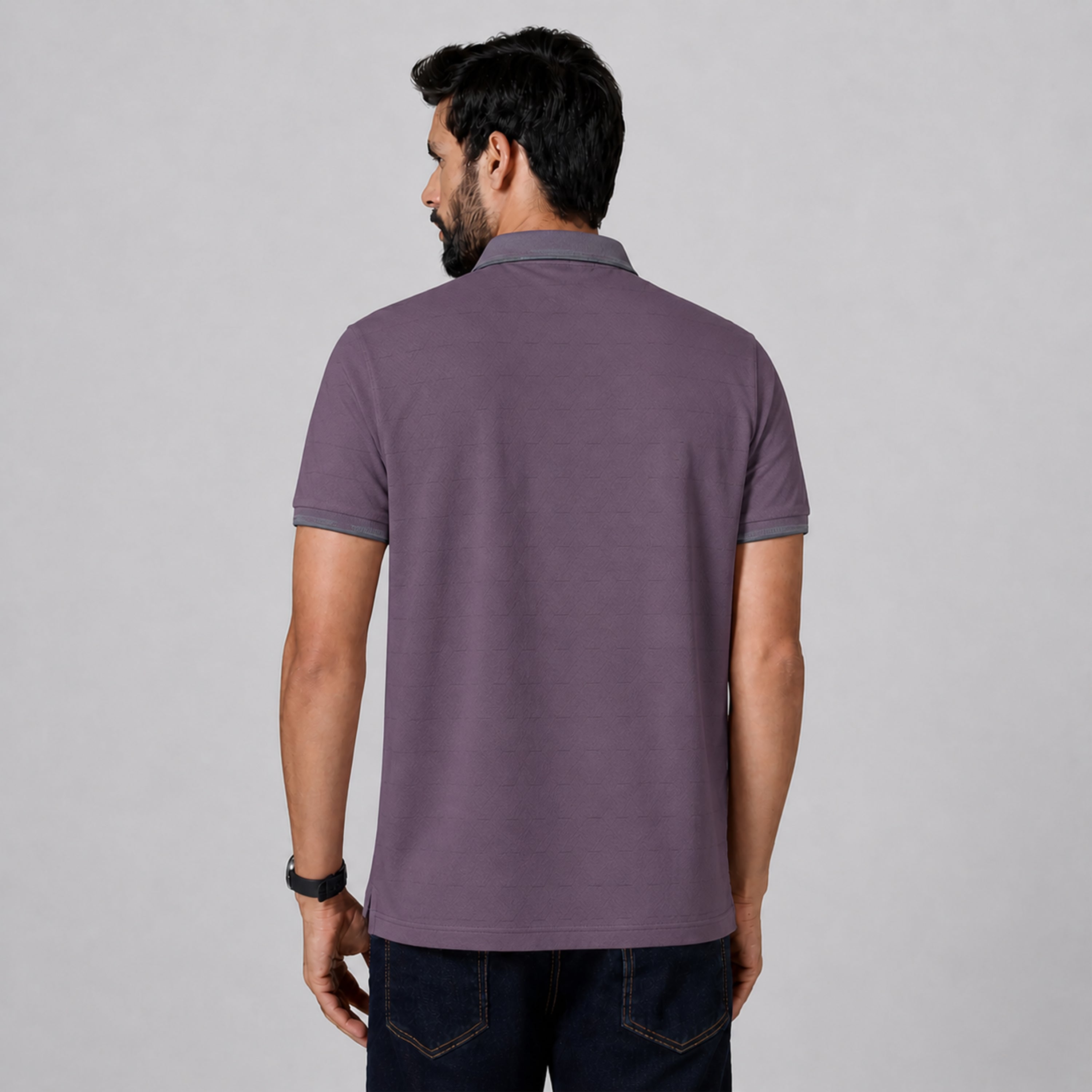 Winner Mens Purple Polo T Shirt - 73584