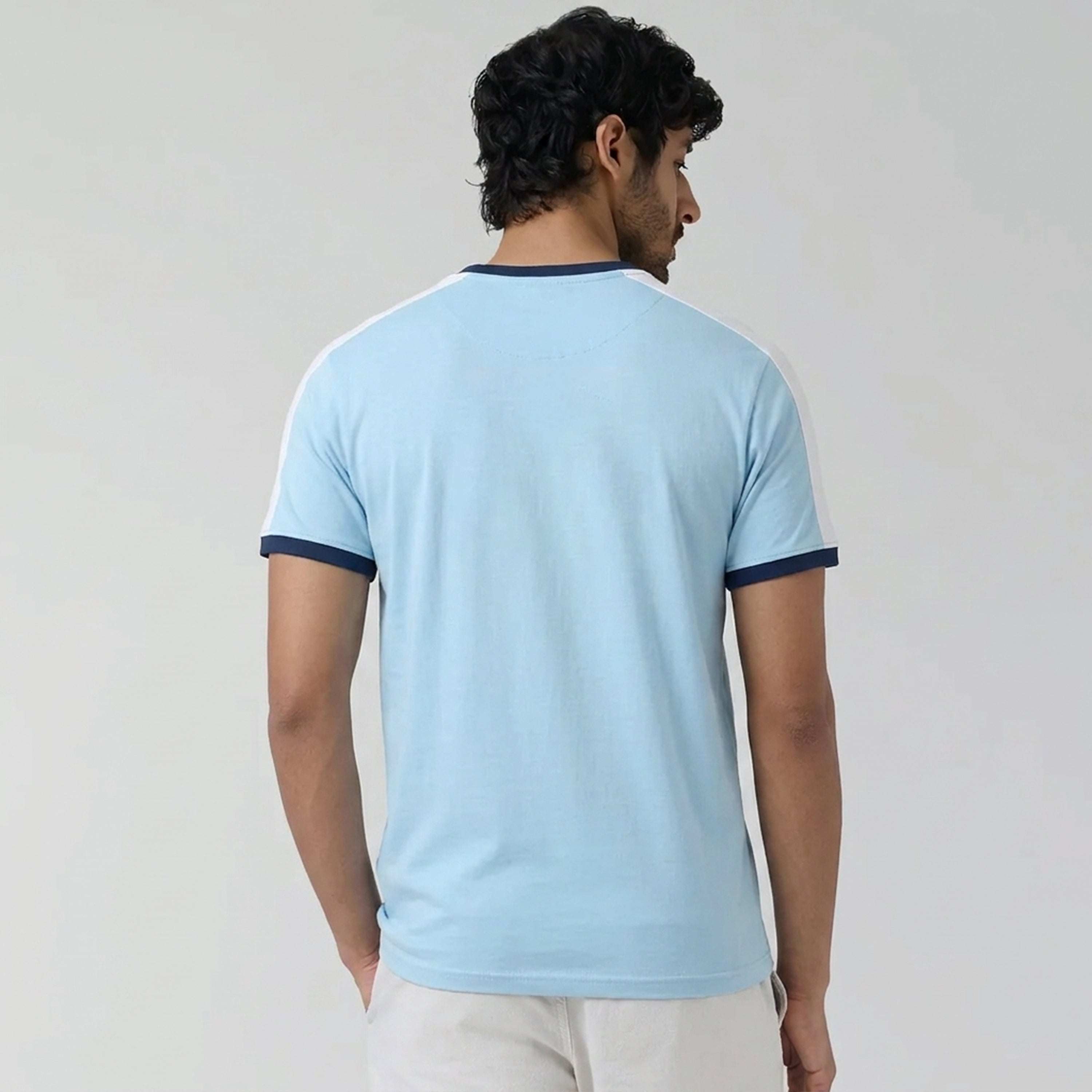 Winner Mens Sky Blue T Shirt - 80122