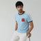 Winner Mens Sky Blue T Shirt - 80122