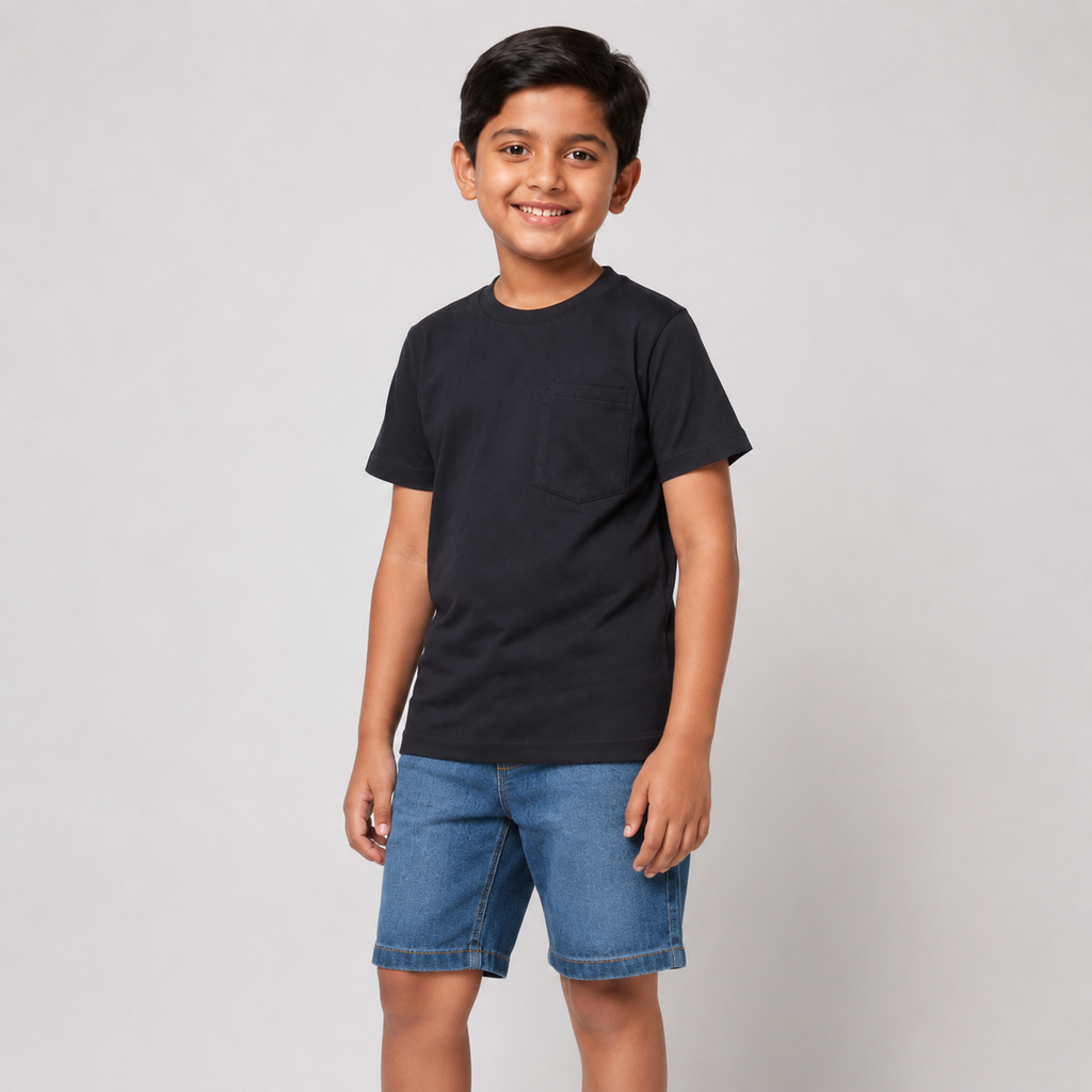 Winner Boys TopShoe Black T Shirt 80338