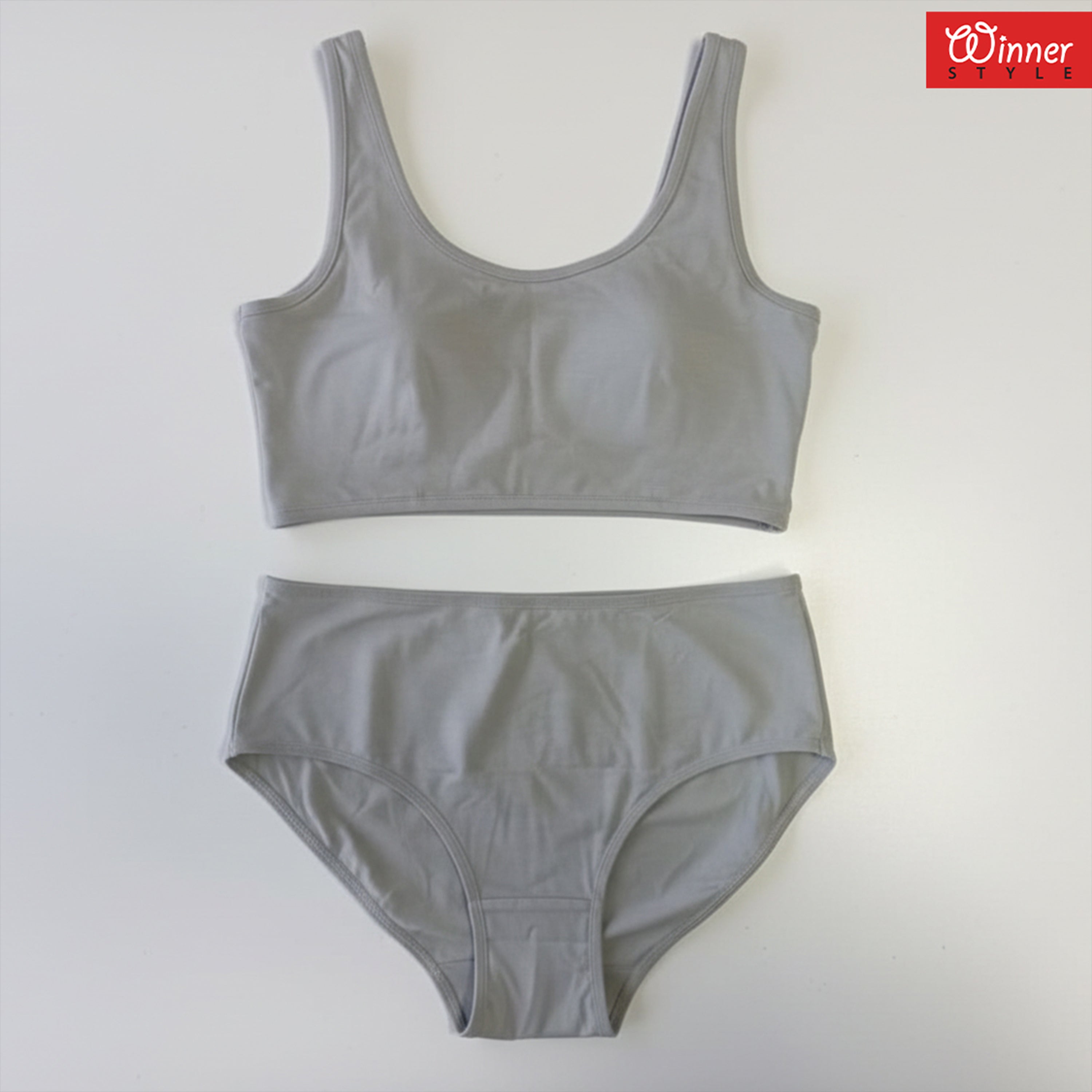 Winner Women's Grey  Bra  & Panty Set - 73634
