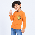 Winner Boys Vibrant Orange Full Sleeve T Shirt 80344