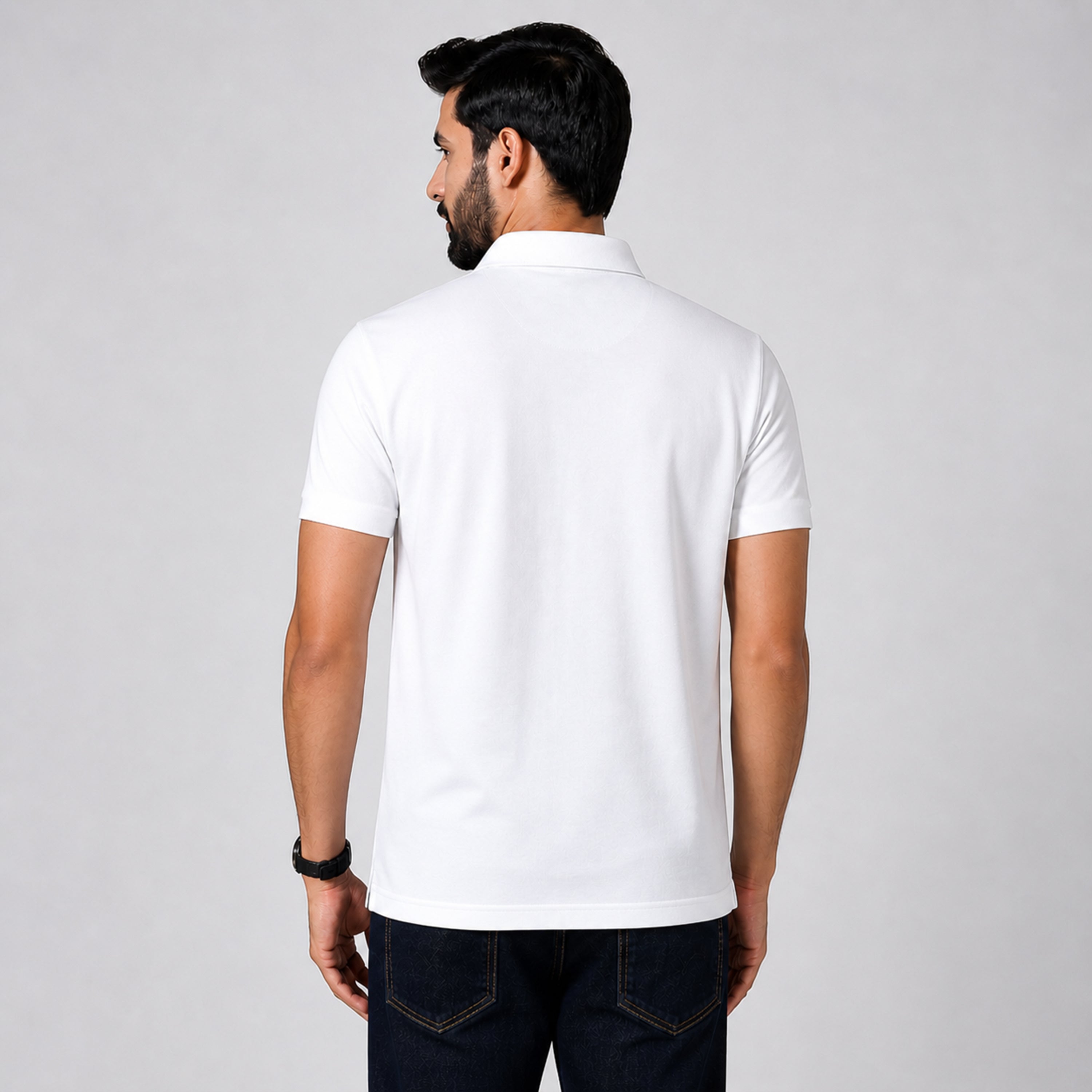 Winner Mens White Polo T Shirt - 73583