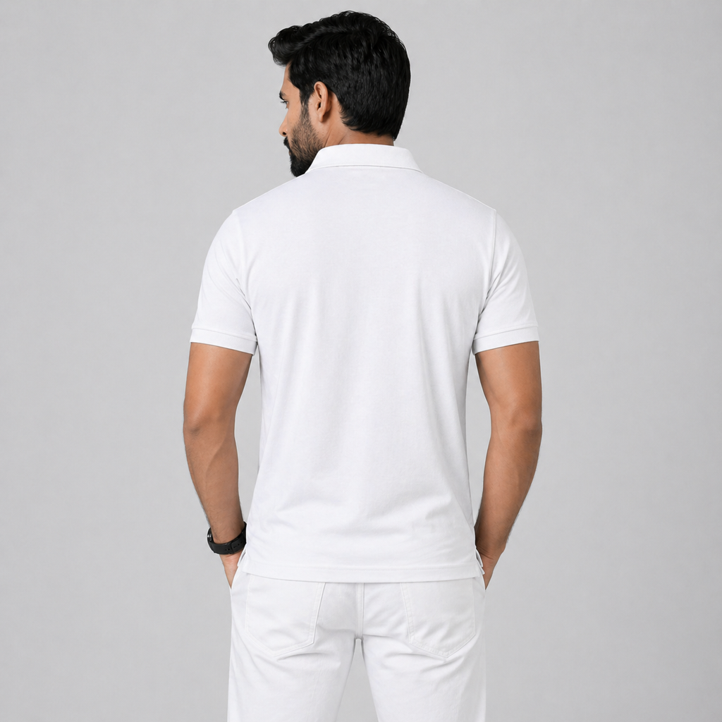 Winner's Mens White Polo T Shirt - 73990