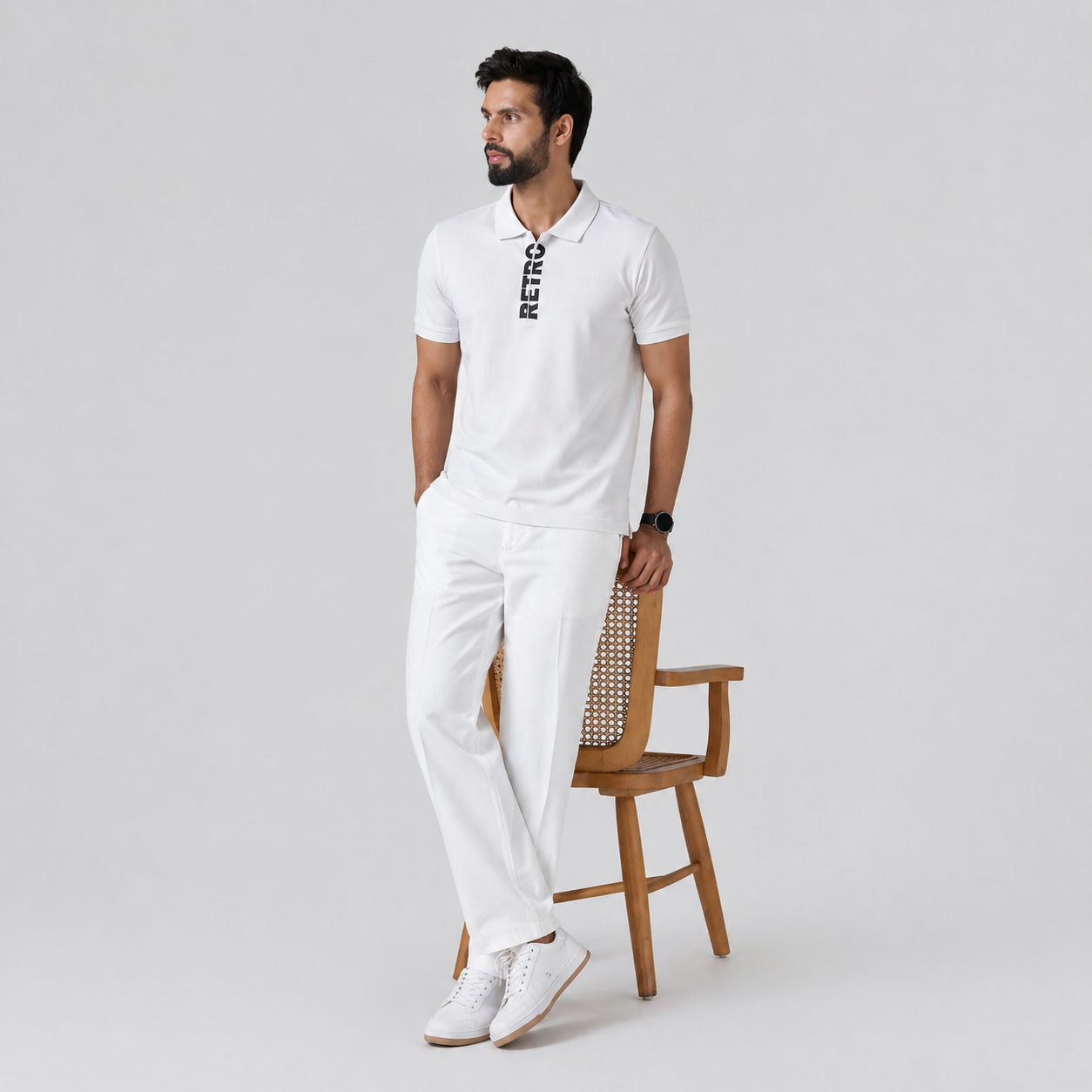 Winner's Mens White Polo T Shirt - 73990