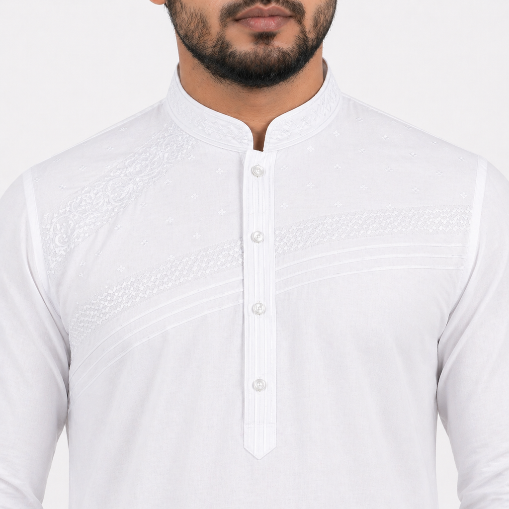 Winner Mens Grey Panjabi - 73938