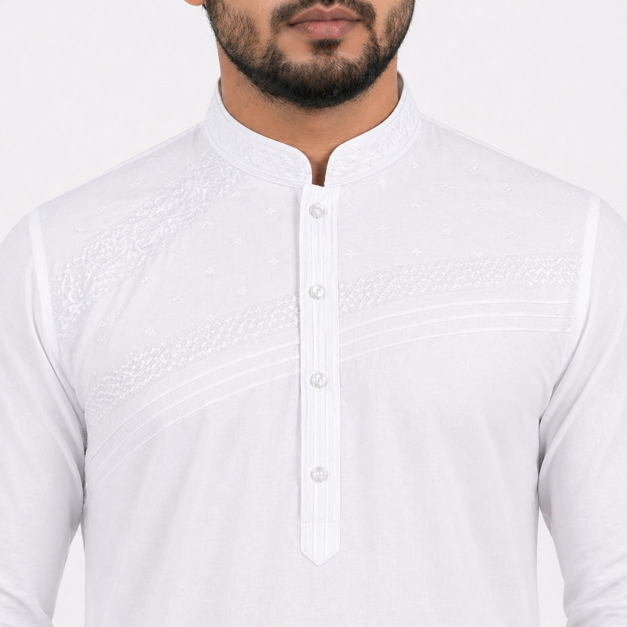 Winner Mens Grey Panjabi - 73938