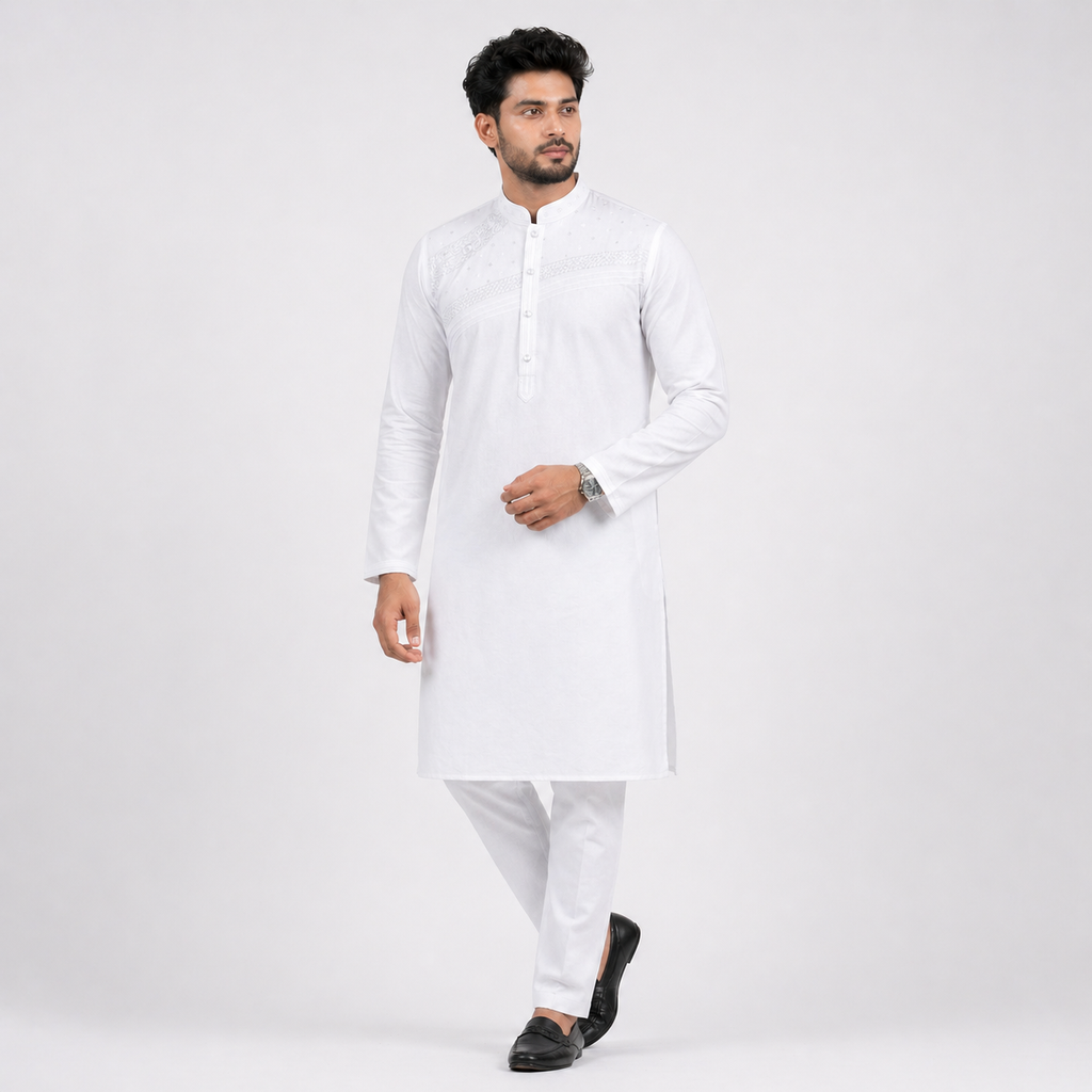 Winner Mens Grey Panjabi - 73938