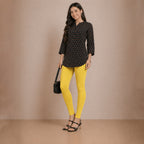 Winner Yellow Womens Modern Fit Leggings - 43716