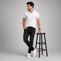 LUXURY DESTROY DENIM Z-BLACK -73818