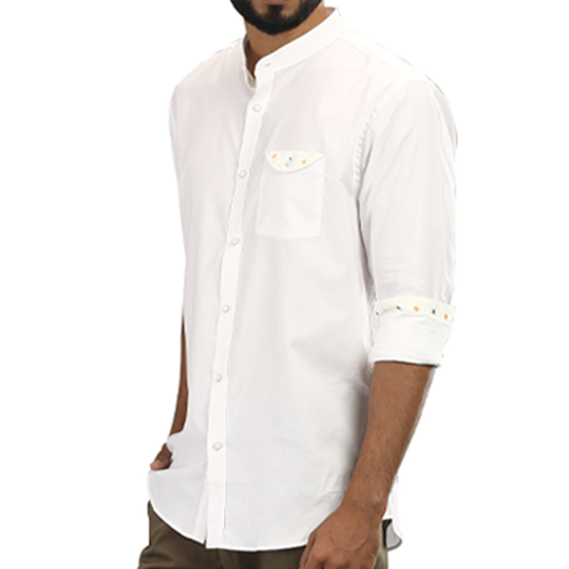 Men :: Casual Shirt :: Men's Cotton Casual Shirt White